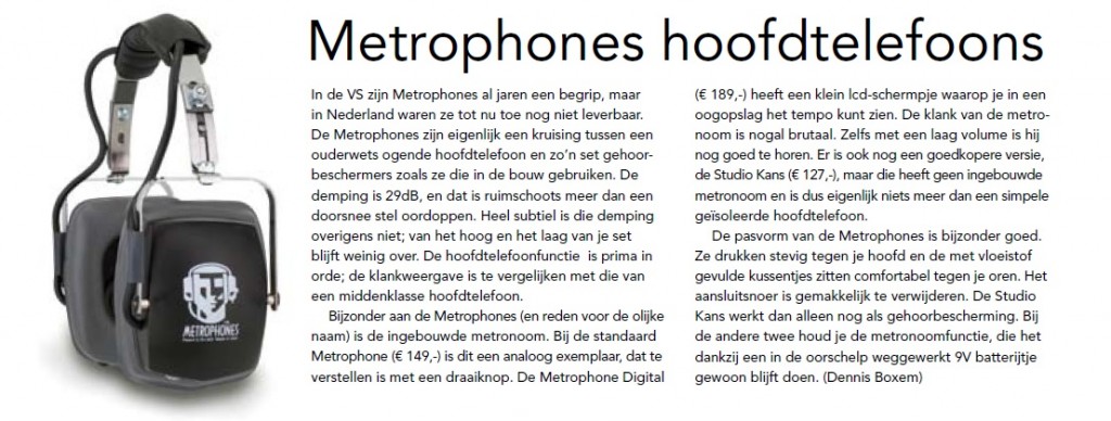 Metrophones Review In Slagwerkkrant